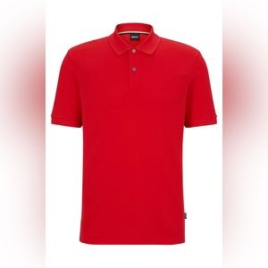 ORGANIC-COTTON POLO SHIRT WITH EMBROIDERED LOGO